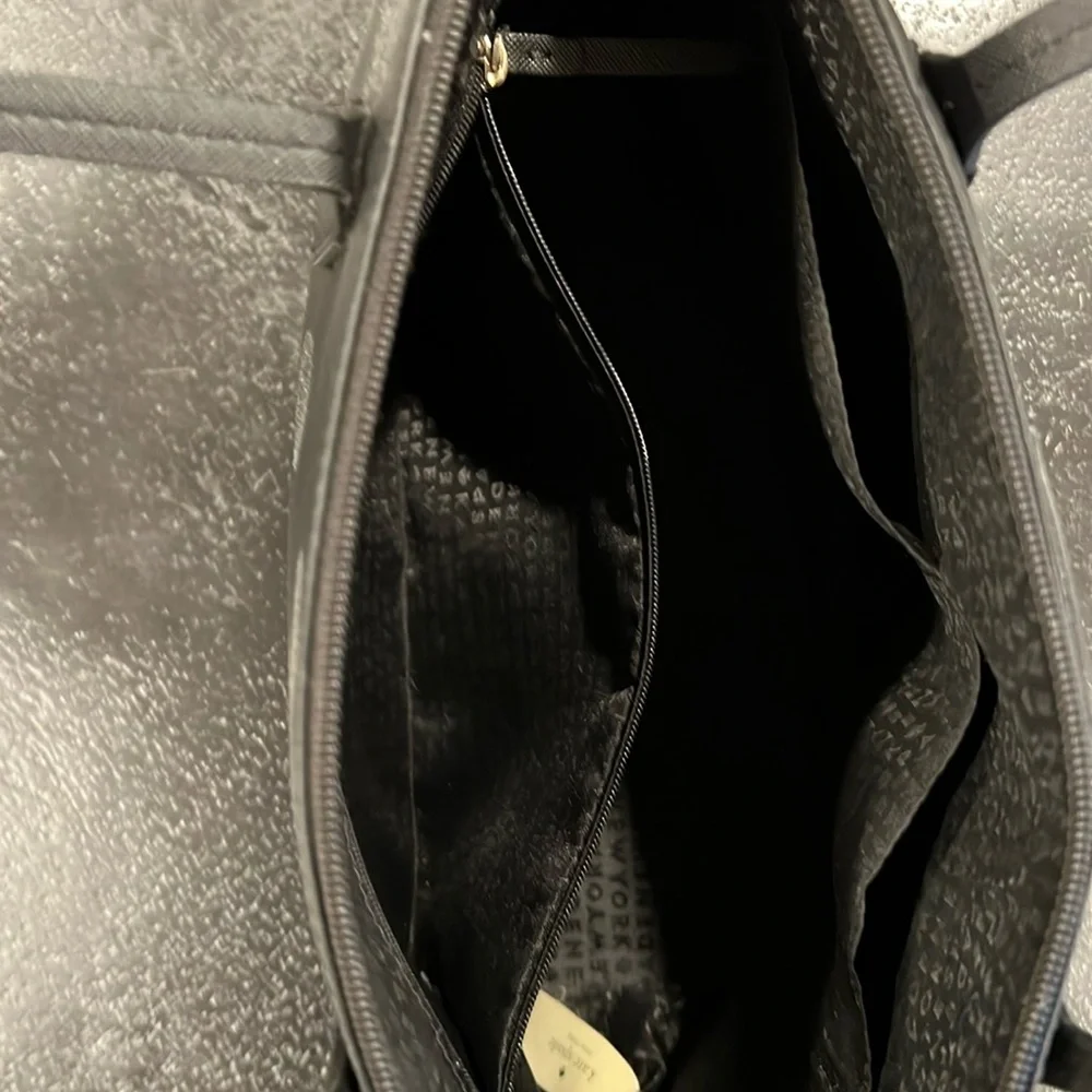 Kate Spade New York Haven Lane Glitter Dots Black Tote Bag